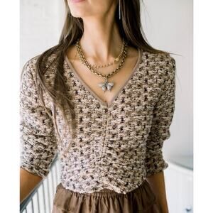 SHUG- Ralph Top- Multi Tweed size small